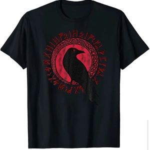 Raven Print Men's T-shirt,